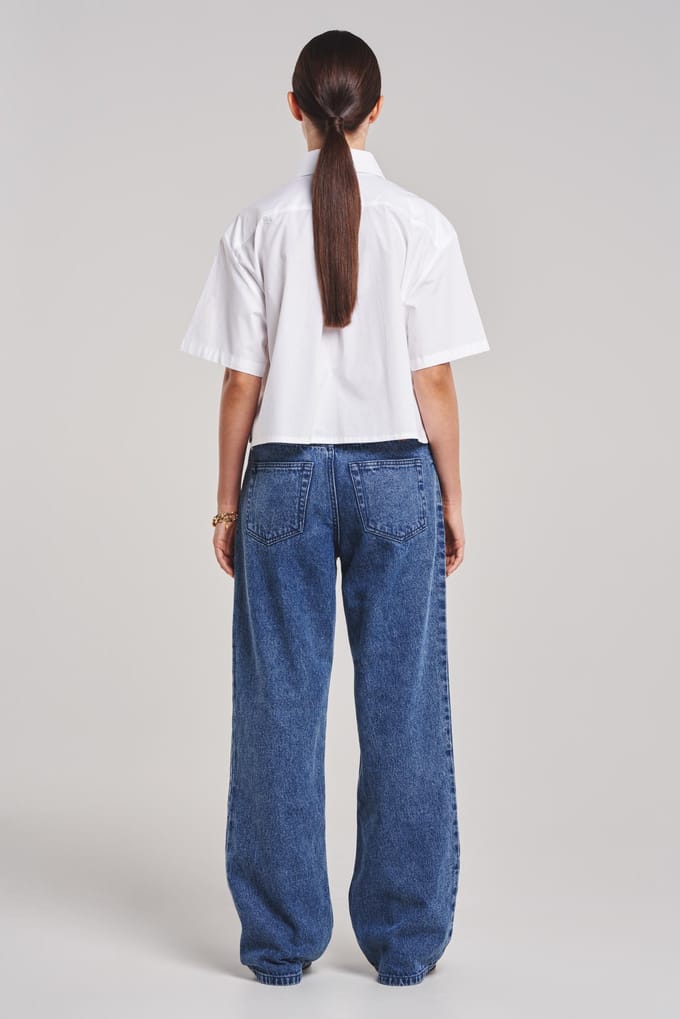 BENU Witte Dames Blouse met Kraag