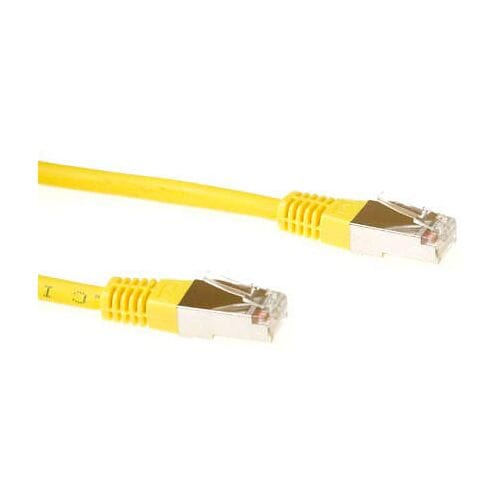 ACT Gele 10 meter LSZH SFTP CAT6 patchkabel met RJ45 connectoren FB9810