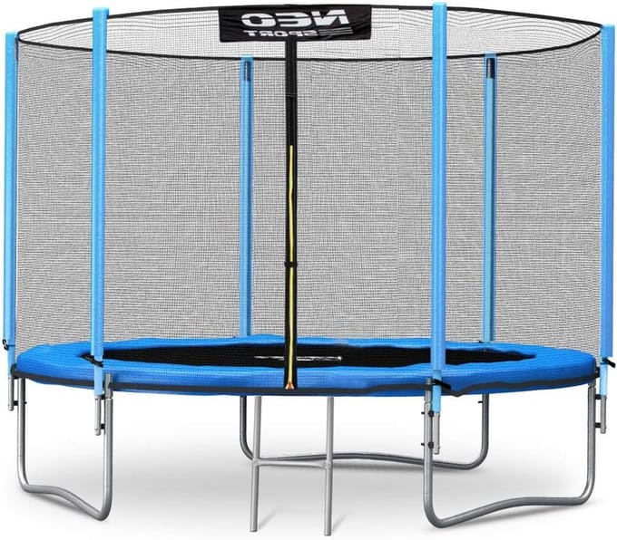 Tuintrampoline - Spring trampoline - Buiten spelen - Met veiligheidsnet - 183 cm - Zwart blauw