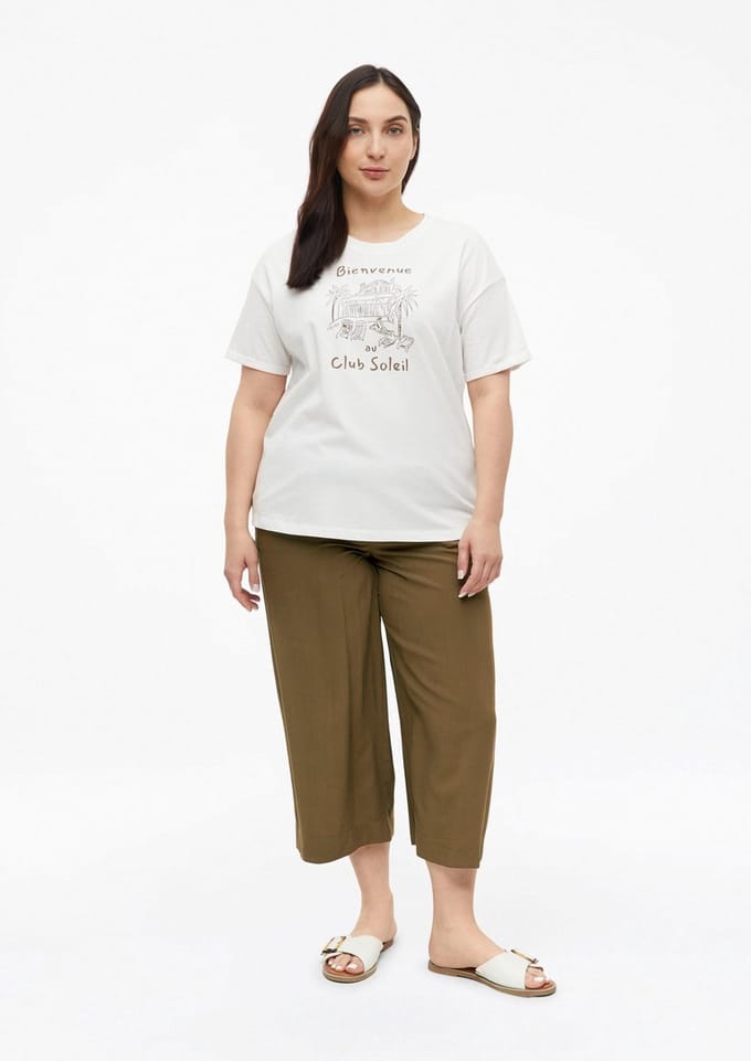 s.Oliver - female - Culottes van viscose met elastische tailleband