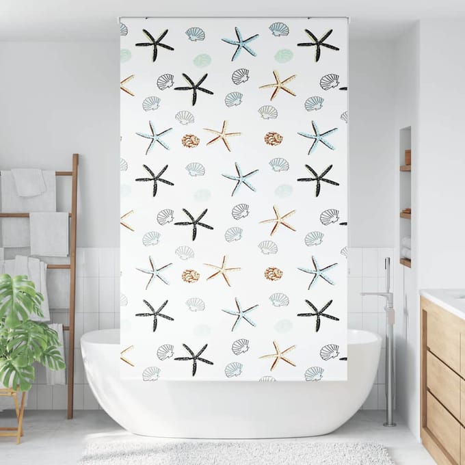 vidaXL - Doucherolgordijn - 120x240 - cm - stofbreedte - 116 - cm