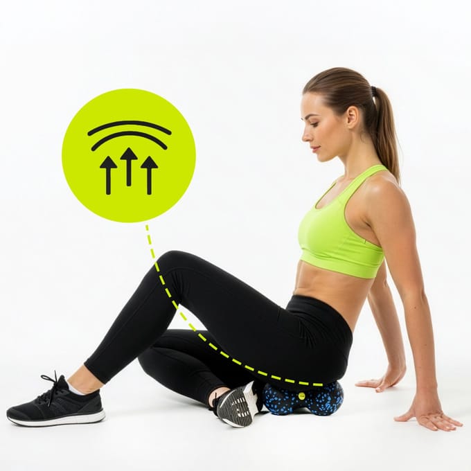 Actiget® Massageset | Foamroller | Massagebal | Peanut Ball | Hoes | Triggerpoint Bal | Blauw/Zwart