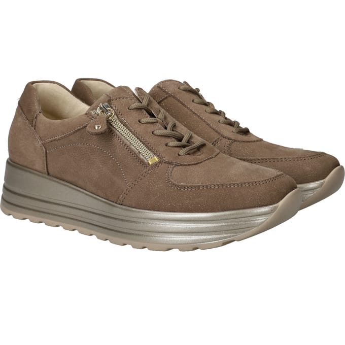 Waldlaufer Lana Sneakers - Dames - Taupe - Maat:40