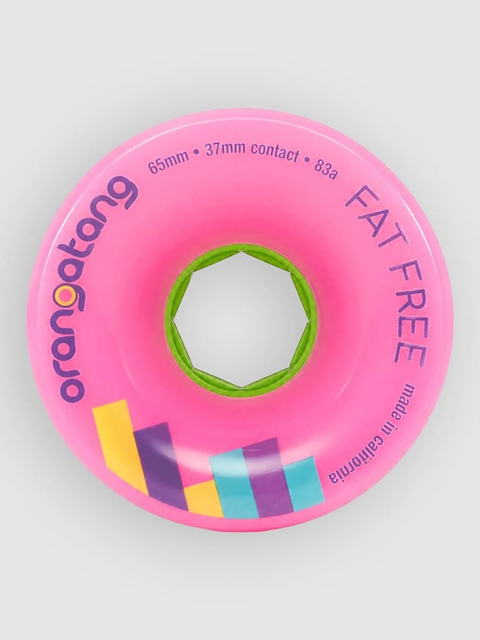 Orangatang Fat Free 65mm 83a Wheels roze