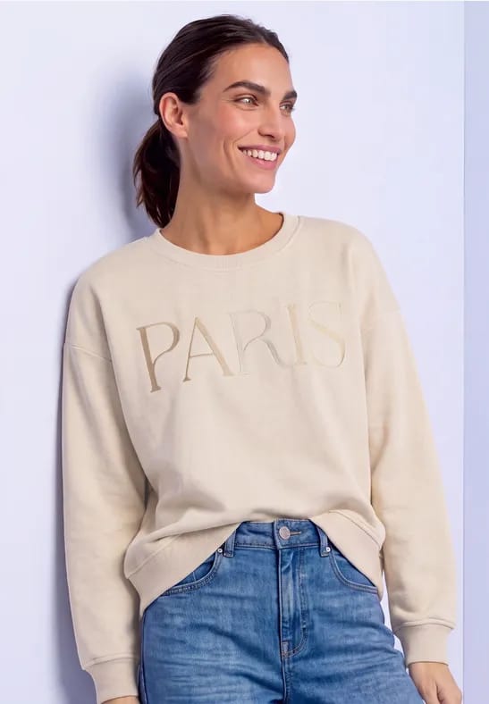 Loose Fit Sweatshirt met Artwork