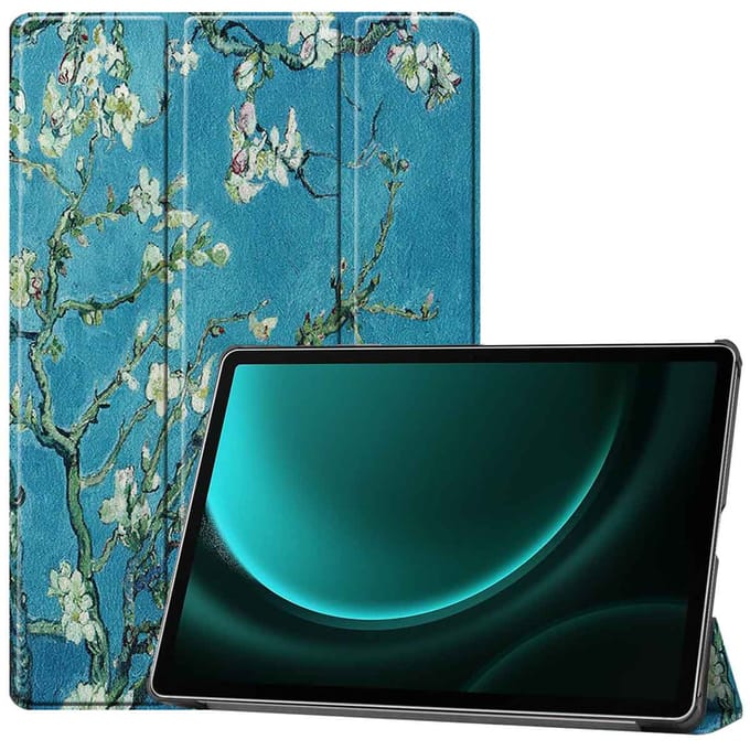 imoshion Design Trifold Bookcase voor de Samsung Galaxy Tab S10 Plus / Tab S9 FE Plus / Tab S9 Plus - Green Plant