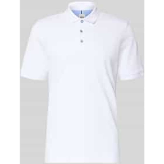Brax Heren Poloshirt  Style PETE white, wit, maat M