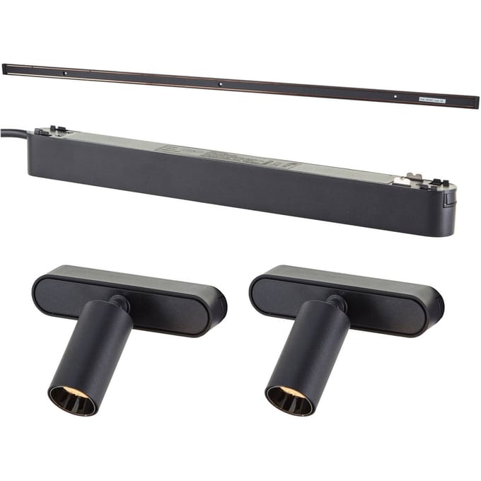 Brilliant Click and Shine set track adatper 2 spots dia 30mm
