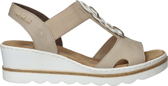 Rieker Sandalen - Dames - Beige - Maat:41