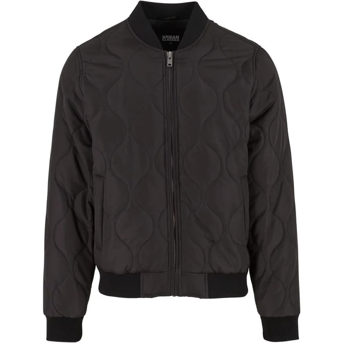 Urban Classics - Onion Quilted Bomber jacket - M - Zwart