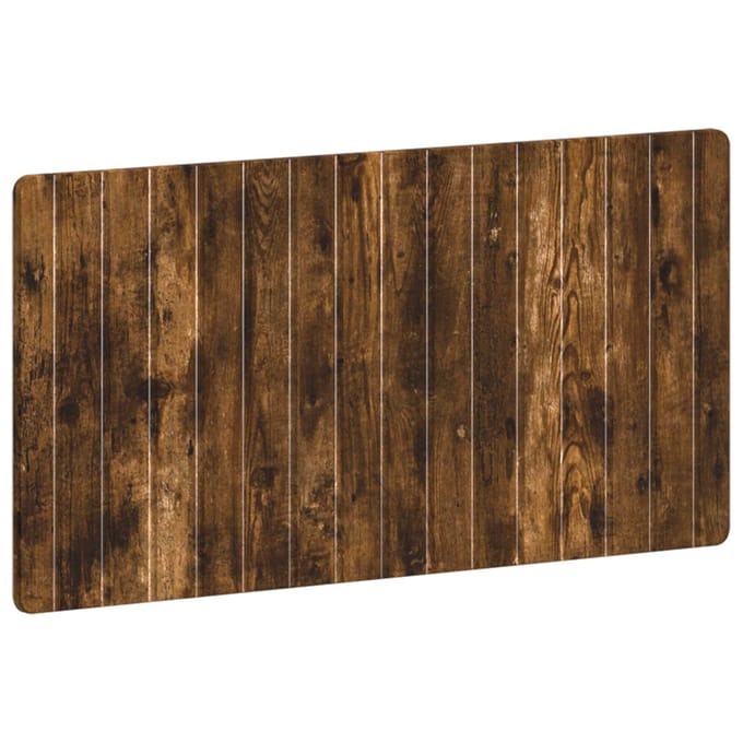 vidaXL - Wandgemonteerd - Hoofdbord - ZWOLLE - Gerookt - eiken - Bewerkt - hout