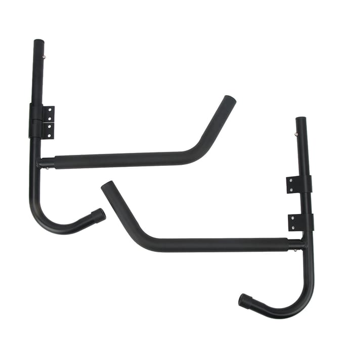 Kajak Opbergrek Opvouwbaar Draaibaar 90 Graden Surfplank Wandmontage Hanger voor Garage Schuur black