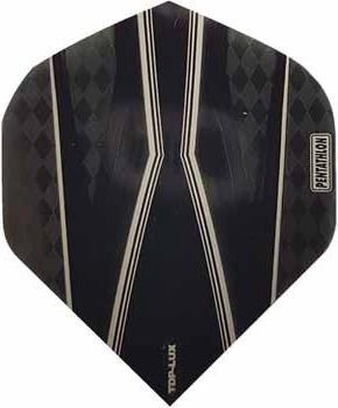 ABC Darts - Dart Flights Pentathlon - Spitfire Z zwart - 10 sets
