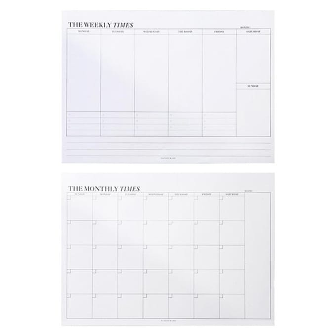 Dailygoody - Weekplanner en Maandplanner - Invulbaar Activiteitenboek