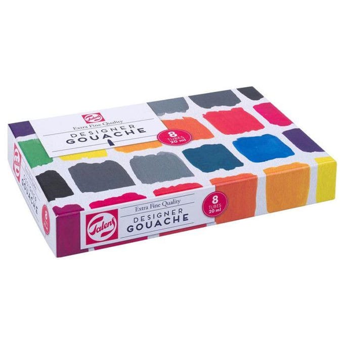 Gouache Extra Fijn verfset voor kinderen - 8x20ml tubes multicolor.