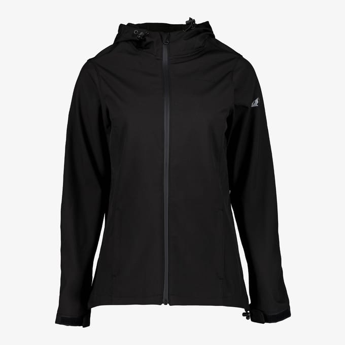 Mountain Peak dames softshell jas zwart - Maat L