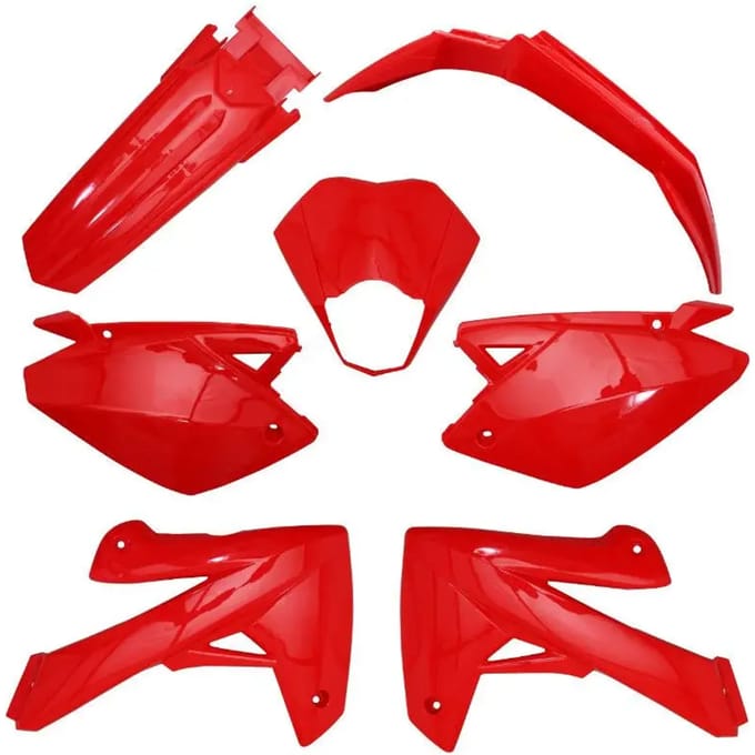 Set van 7 kuipdelen P2R Rieju 50 Mrt 2009, Mrt Enduro 2009, Mrt Pro 2009, Mrt Sm 2009