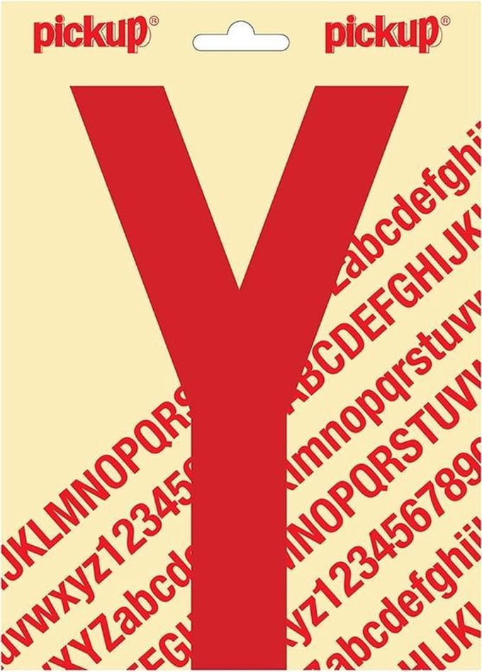 Pickup plakletter Nobel 200mm rood Y - 31022200Y