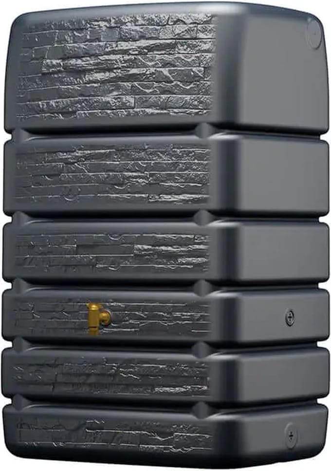 Garantia - Regenton Slim - Stone Decor - 510 Liter - Antraciet