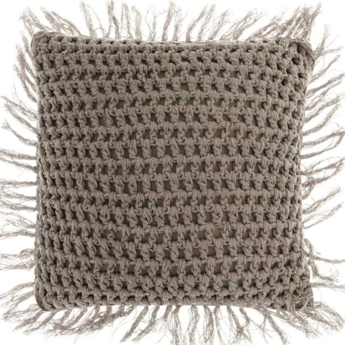 Unique Living - Kussen Tufo 45x45cm Chateau Grey