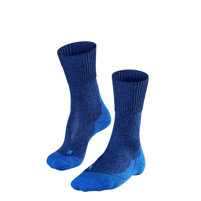 FALKE TK1 Wool anti-blaar dik wol functioneel materiaal wandelsokken heren blauw - maat 39-41