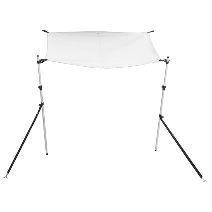 vidaXL - Schaduwdoek - T-top - 170x170x(115-183) - cm - wit