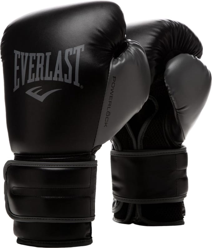 Bokshandschoenen - Everlast Powerlock 2 - 16 oz - Zwart