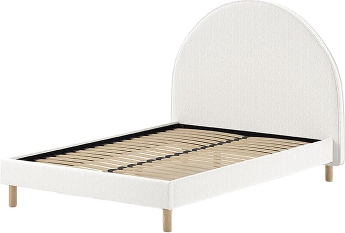 Bed Victoria Wit - Rubberhout - 140x200cm - Hoogte 132 cm