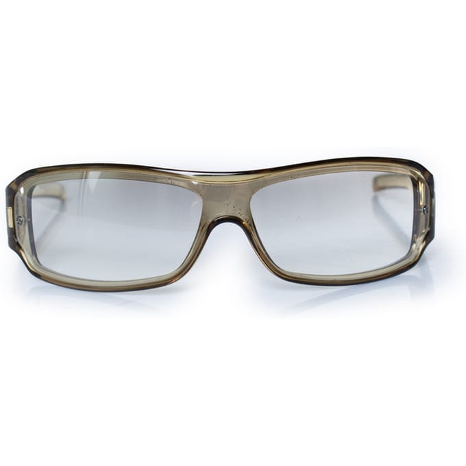 Gucci, Oliver groene vintage schild zonnebril