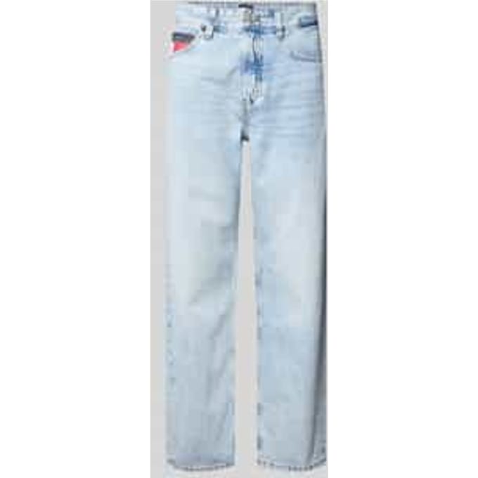 Straight fit jeans van puur katoen