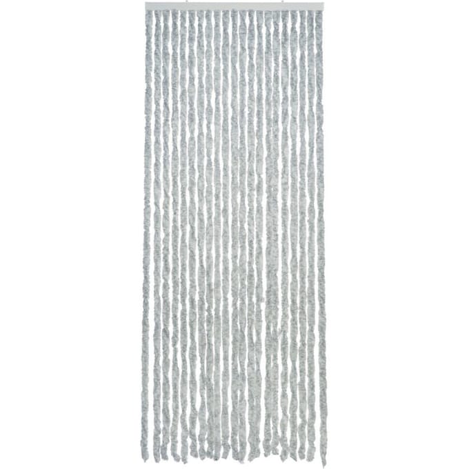 2LIF Martinique Wit-Grijs XL Vliegengordijn deur - 90 x 230 cm