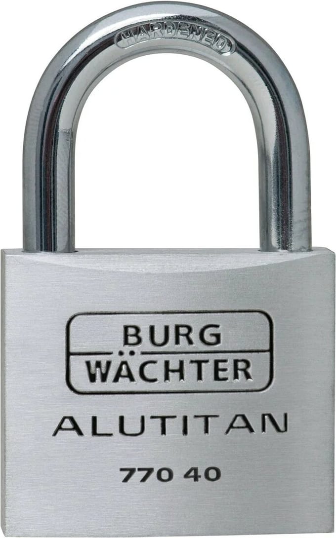 Burg Wächter 36061 Hangslot 40.00 mm Verschillend sluitend Aluminium Sleutelslot