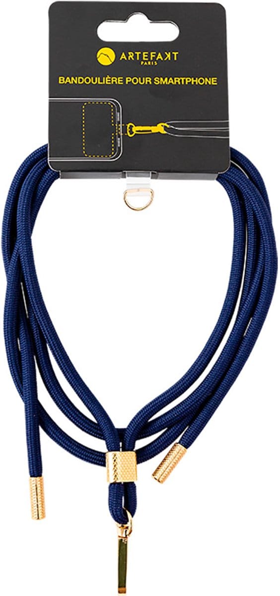 Artefakt Paris, Universele Smartphone Schouderriem met Shell Mounting System, Marineblauw