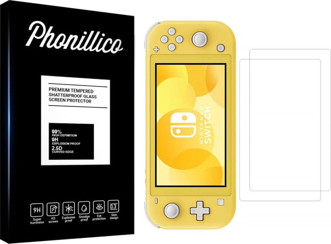 Screenprotector voor Nintendo Switch Lite - 2 stuks Beschermglas van glas Transparante glazen schermbeschermfolie