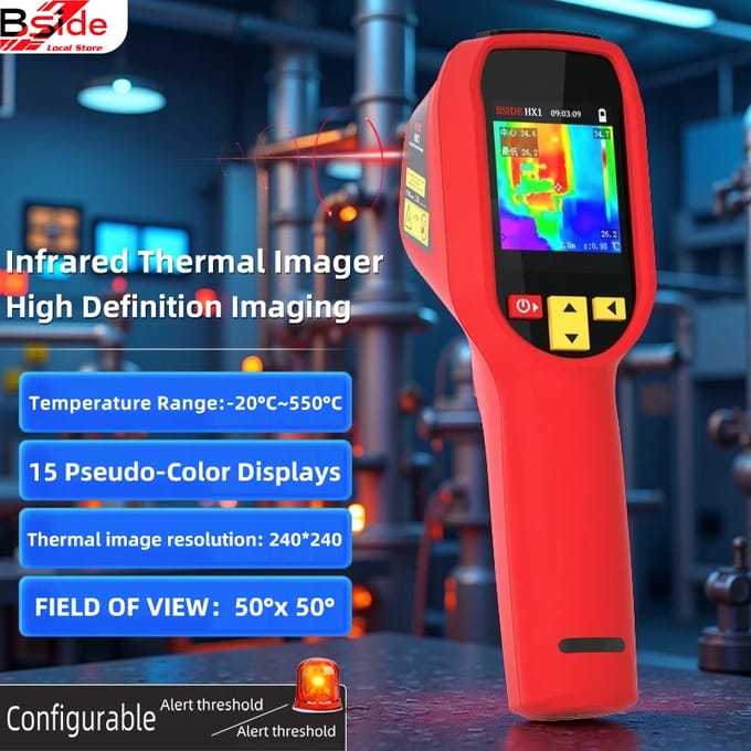 BSIDE Handheld Warmtebeeldcamera 240X240 Temperatuurmeter Voor Reparatie PCB Auto Pijpleiding Detectie Vermogensinspectie HX1 Two Sets