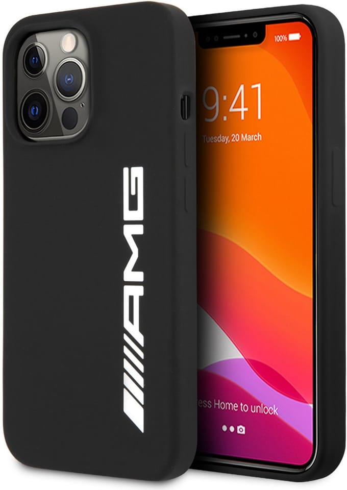 AMG Back cover - iPhone 13 Pro - Zwart - Shockabsorberend - Minimalistisch ontwerp