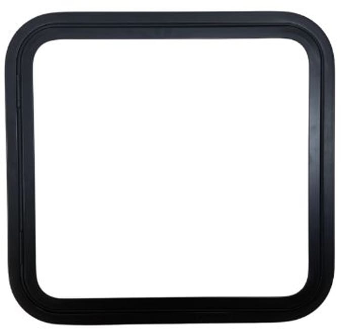 Serviceluik Zwart 600x570mm - met paneel pp