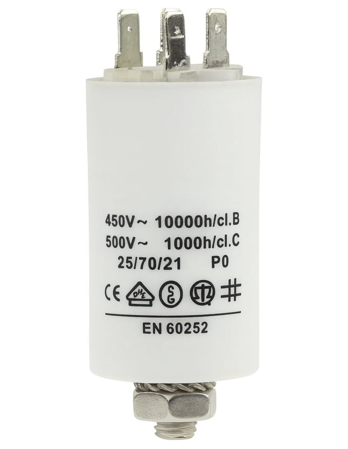 Capacitor 20.0uf / 450 v + Aarde
