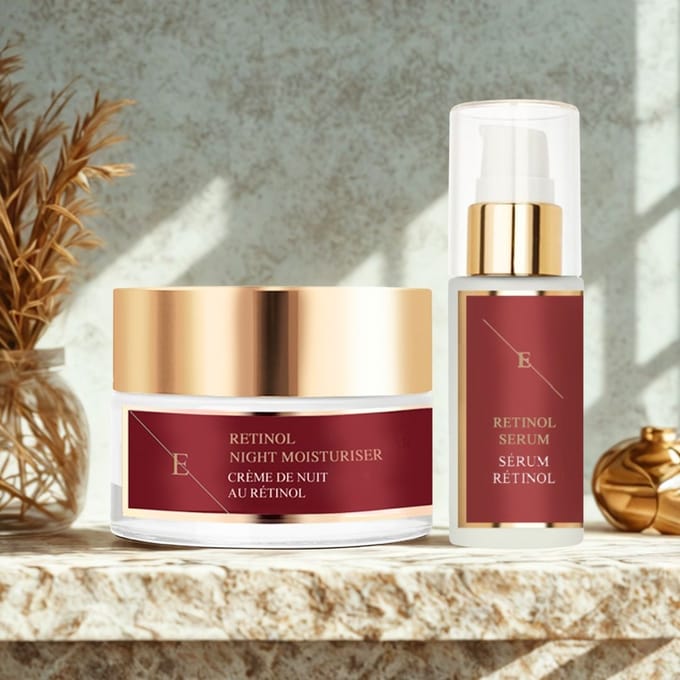ErthSkin London RETINOL SERUM + NACHTMOISTURIZER 1