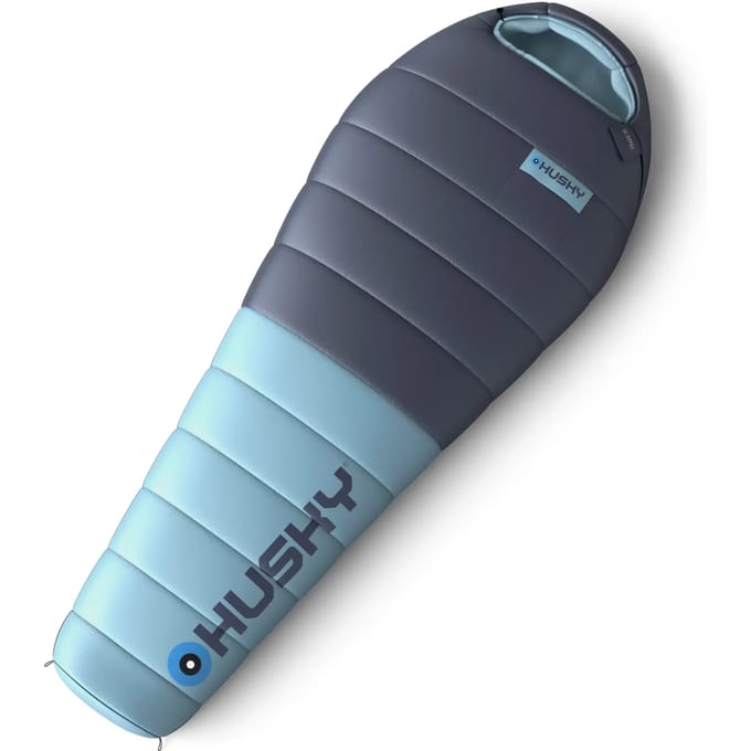 Husky mummyslaapzak dons Drape 2024 -20°C - 220 cm - Blauw