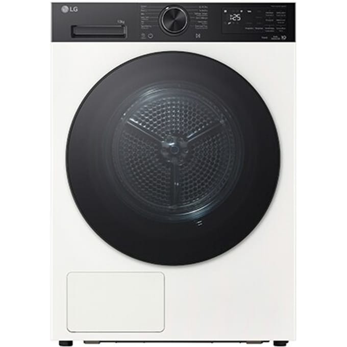 10kg Warmtepomp droger Wit | Zelfreinigende condensor | Eco Hybrid™ | Sensor Dry | LG NL - RHX5010THB