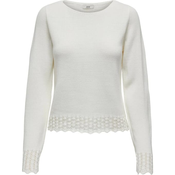Jacqueline de Yong Grace l/s boatneck struc pullover knt