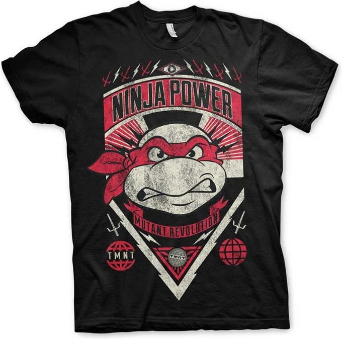 Teenage Mutant Ninja Turtles Heren Tshirt -S- Ninja Power Zwart