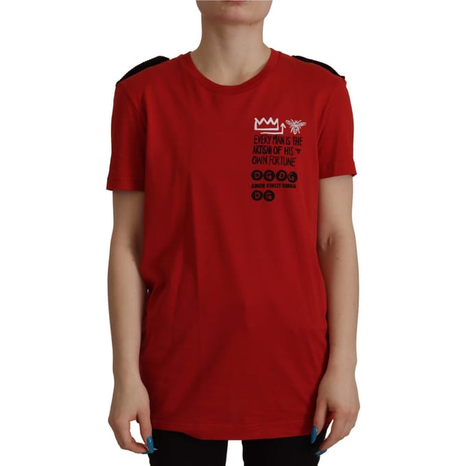 Dolce Gabbana Tsh7845 Rode Graphic Tee