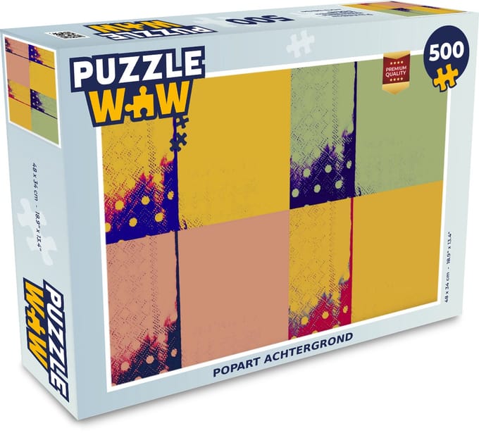 Puzzel Popart achtergrond - Legpuzzel - Puzzel 500 stukjes