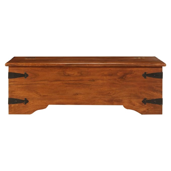vidaXL - Salontafel - 110x55x35 - cm - massief - acaciahout - met - honingafwerking