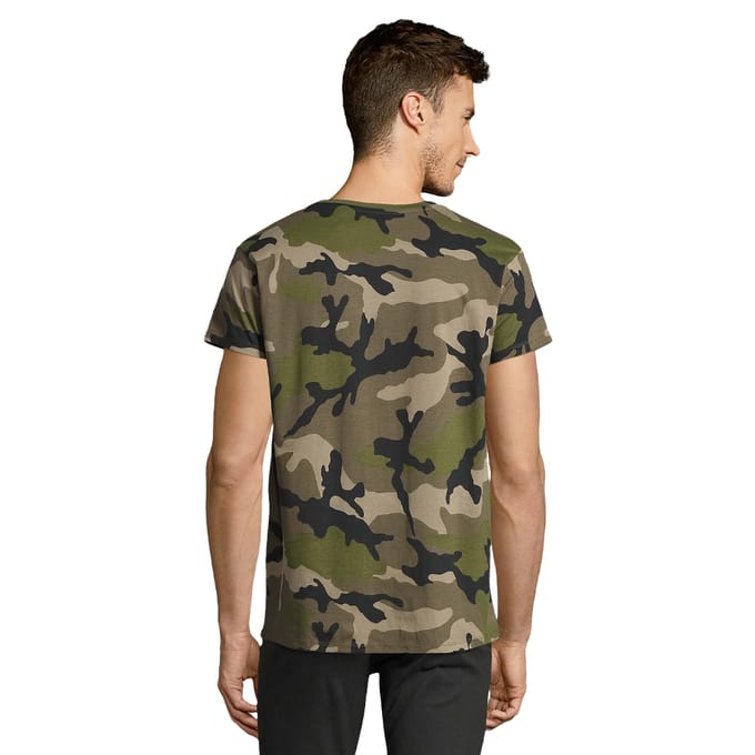 SOLS Heren Camo T-Shirt (Groen)