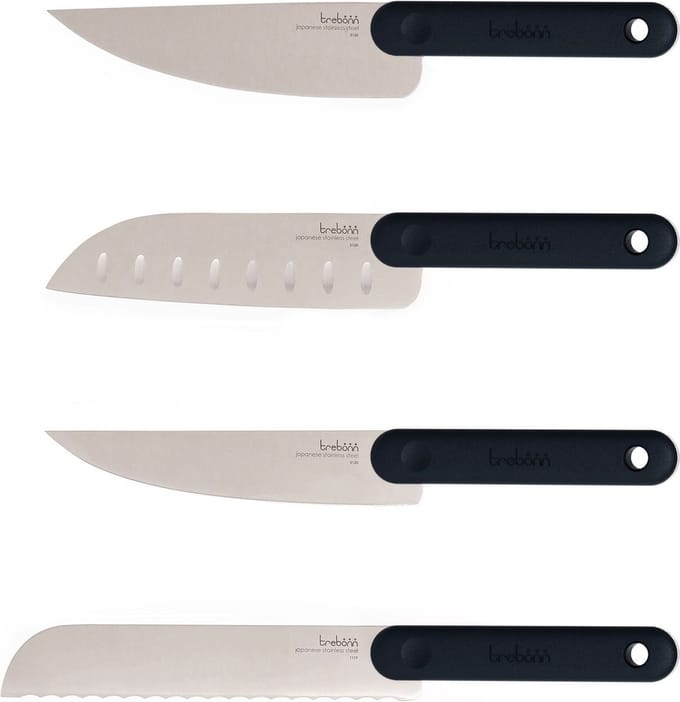 Messenset, 4-delig, 32 cm, Zwart – Trebonn | Black Edition