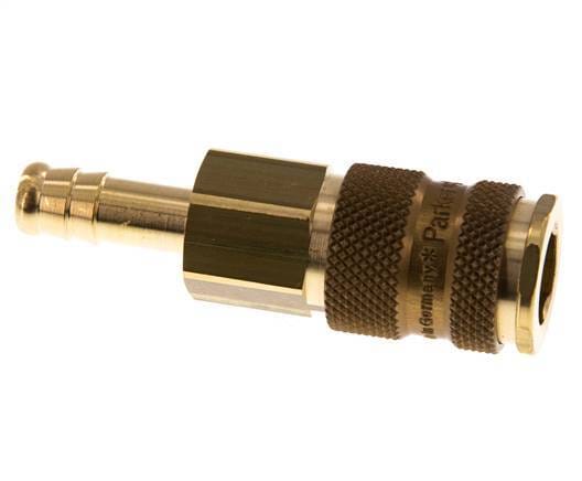 Messing DN 7.2 (Euro) Bruin-Coded Luchtkoppeling Snelkoppeling 9 mm Slangpilaar