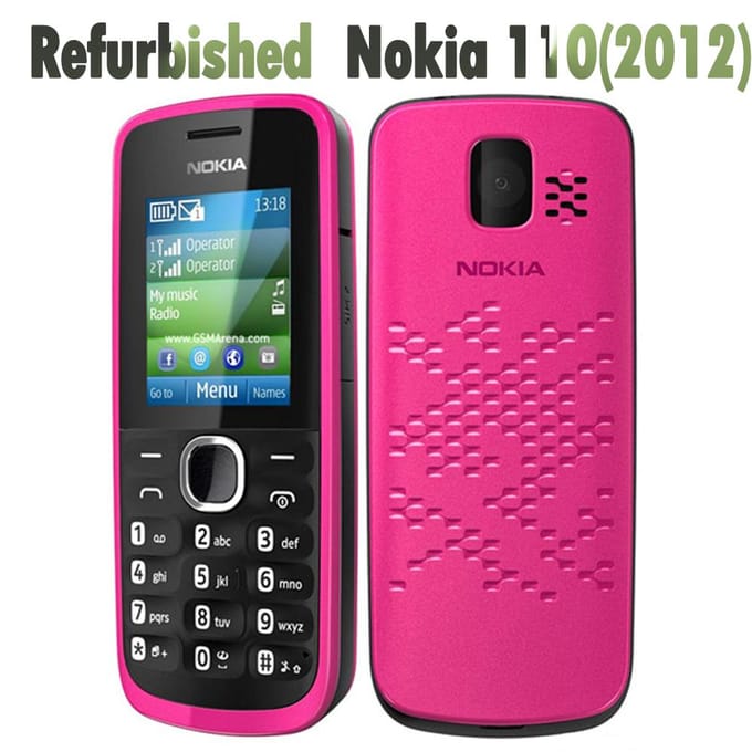 Gereviseerde Nokia Originele Nokia 110 (2012) Dual SIM Mobiele Telefoon Met 2 SIM Simple Set